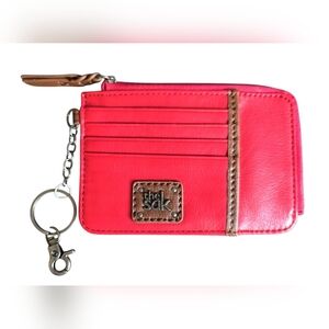 NWOT The Sak Iris Card Wallet Red leather